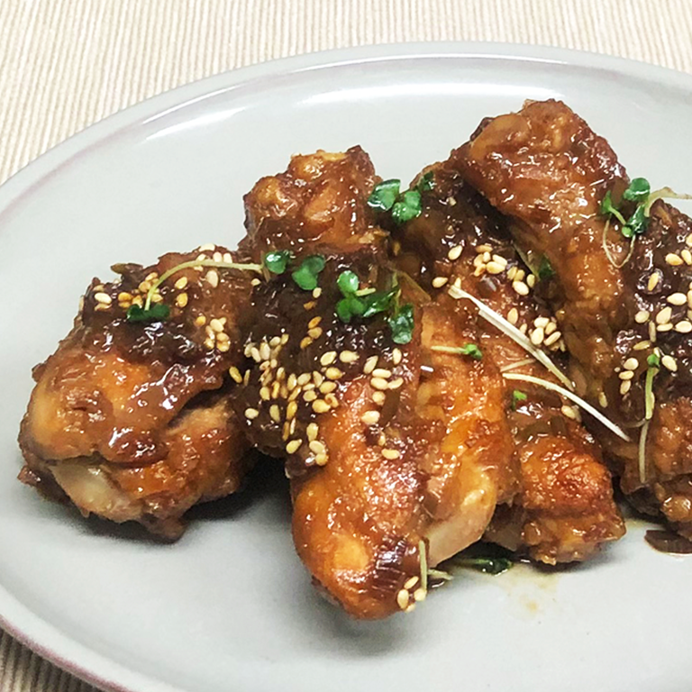 鶏肉の黒酢甘辛煮