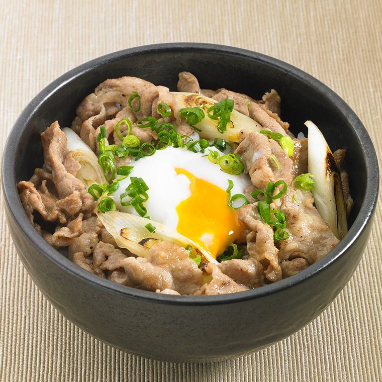 温玉のせ塩豚丼