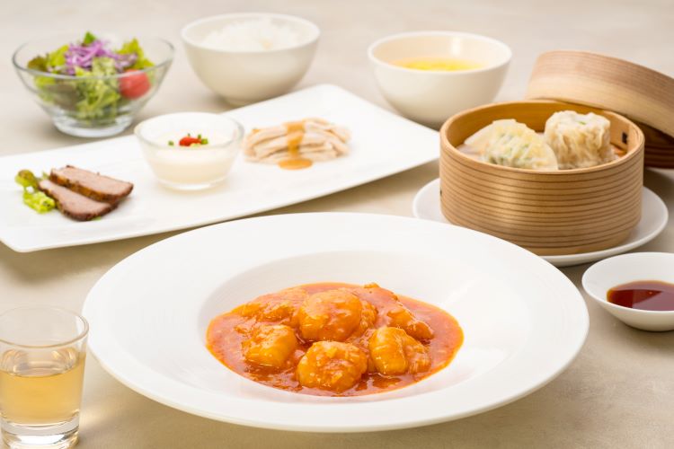 「壺畑」プレミアムランチ（エビチリ）